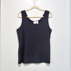 CHICO'S SIZE 3 BLACK TANK